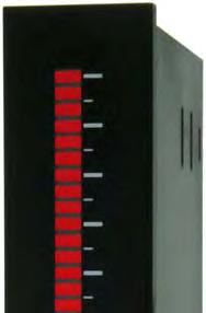 Prozessorbargraph vertikal oder horizontal MB1 rote Bargraphanzeige, optional grün, orange oder blau 30 Punkte Bargraphanzeige Parametrierung