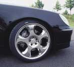rear axle, as can the splitrim BRABUS Monoblock III and V wheels.