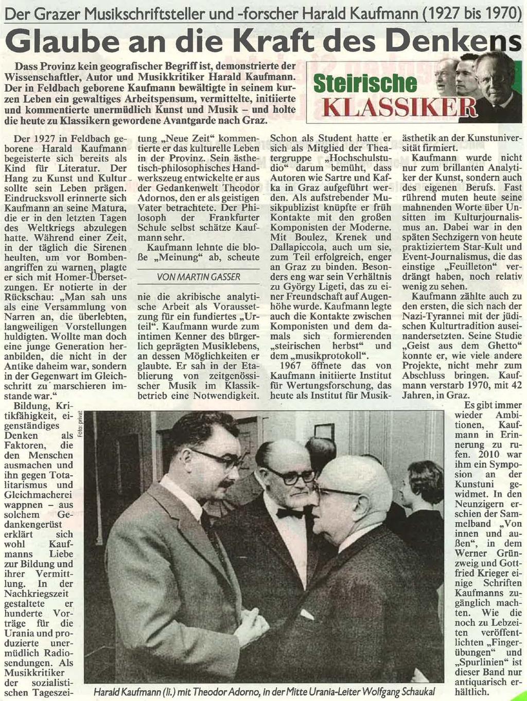 Kronen Zeitung, Kultur, 12.