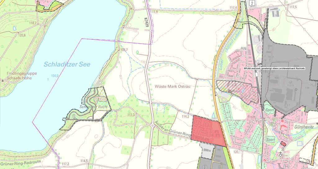 4 Plangebiet Das Plangebiet liegt im westlichen Bereich der Gemeinde Rackwitz im Ortsteil Pauschwitz, welcher sich im westlichen Teil des Landkreis Nordsachsen, ca.
