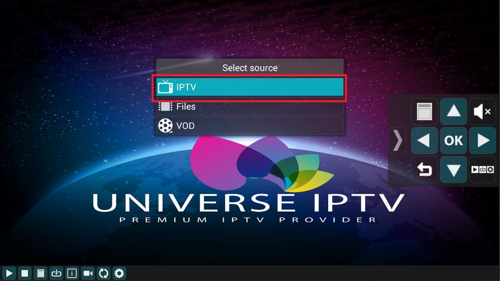 Wenn Sie wieder zu den Kanälen zurückkehren möchten, drücken Sie einfach auf das gleiche Symbol und chooose IPTV IPTV Unsere offzielle