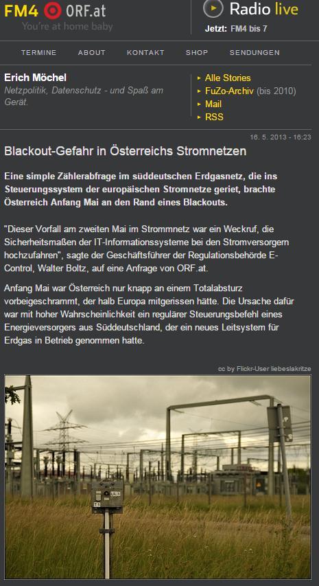 Das Problem: Österreichisches Stromnetz im Blindflug ı Tests in neuem Steuernetzwerk für ein Gas-Kraftwerk in Bayern ı Status-Abfrage von Leitstelle an alle Feldelemente (Broadcast) ı auch in das