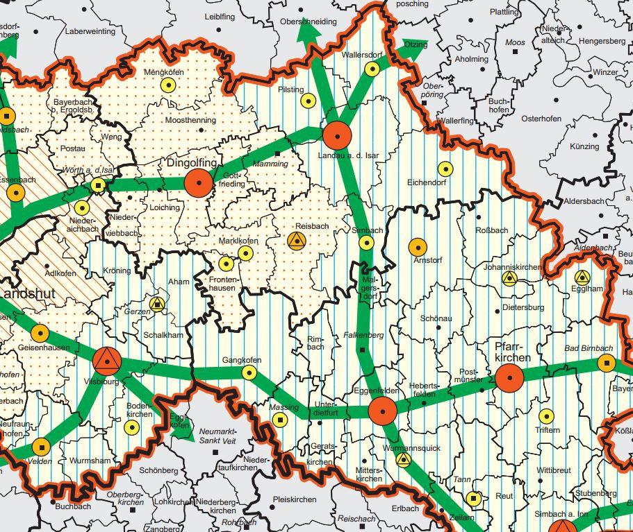 Landschaftliche Vorbehaltsgebiete Im Planungsgebiet sind keine Landschaftlichen