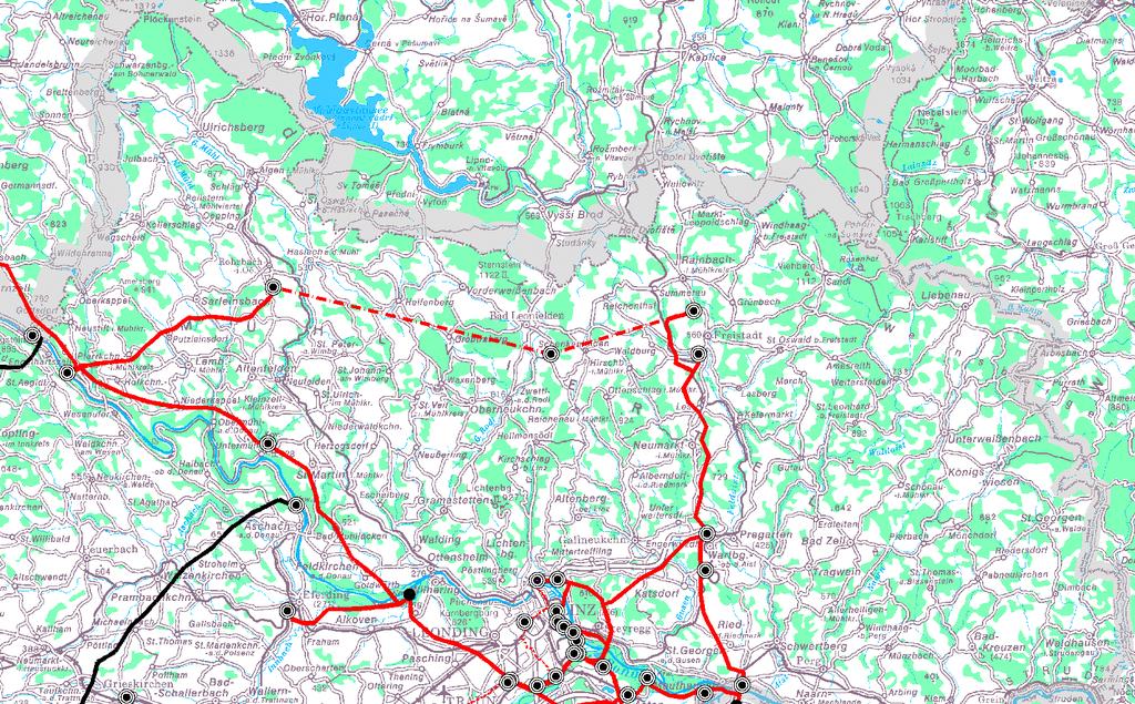 Im derzeitigen Netz sind nur mehr geringe Laststeigerungen möglich Versorgung bei 30-kV-Leitungsausfall bereits derzeit kritisch (in 3 5 Jahren teilweise Abschaltungen unumgänglich)!