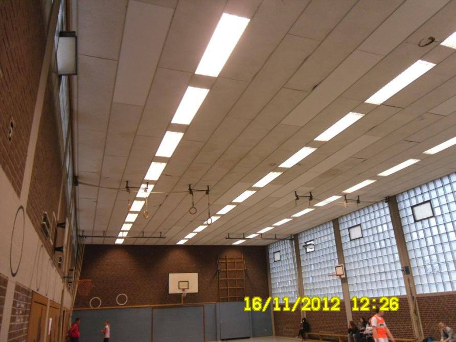 Sanierungsprogramm LED Beispiel Sporthalle Canisiusstraße Ursprungszustand