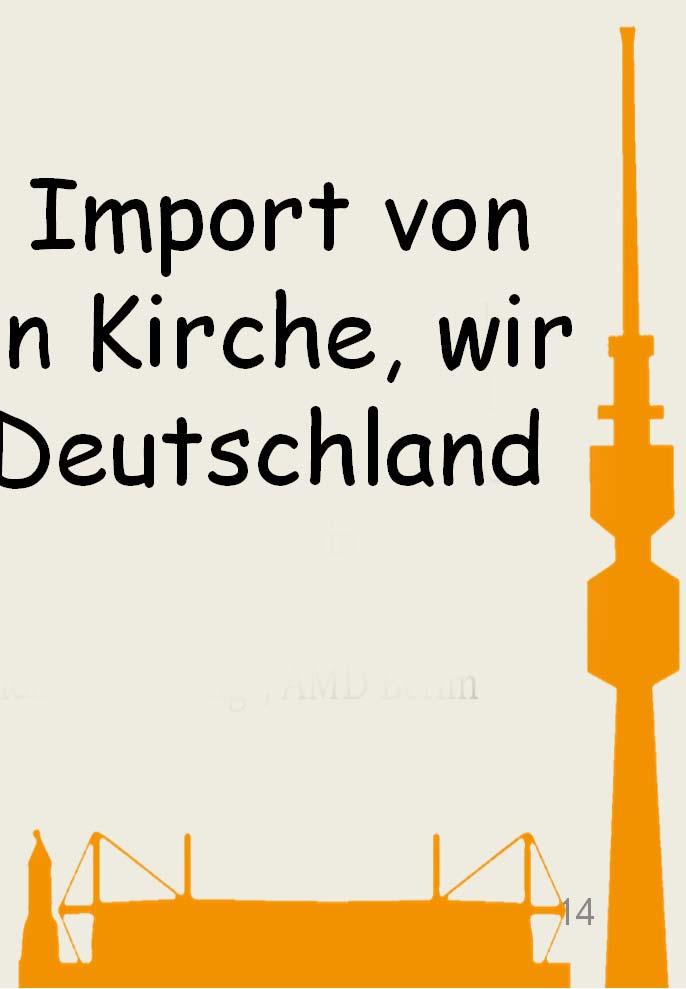 Kreative Gemeindeformen. Gemeinde gestalten diesseits und jenseits der klassischen Parochie Wovon träumen Sie?