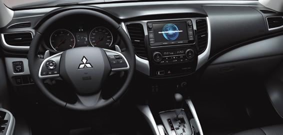 Ausstattungs-Highlights L200 BASIS z. B. mit 2 Airbags (Club Cab), 7 Airbags (Doppelkabine), Berganfahrhilfe, Gespannstabilisierung, Klimaanlage, sperrbarem Hinterachsdifferenzial (100 %), Tempoautomatik inkl.