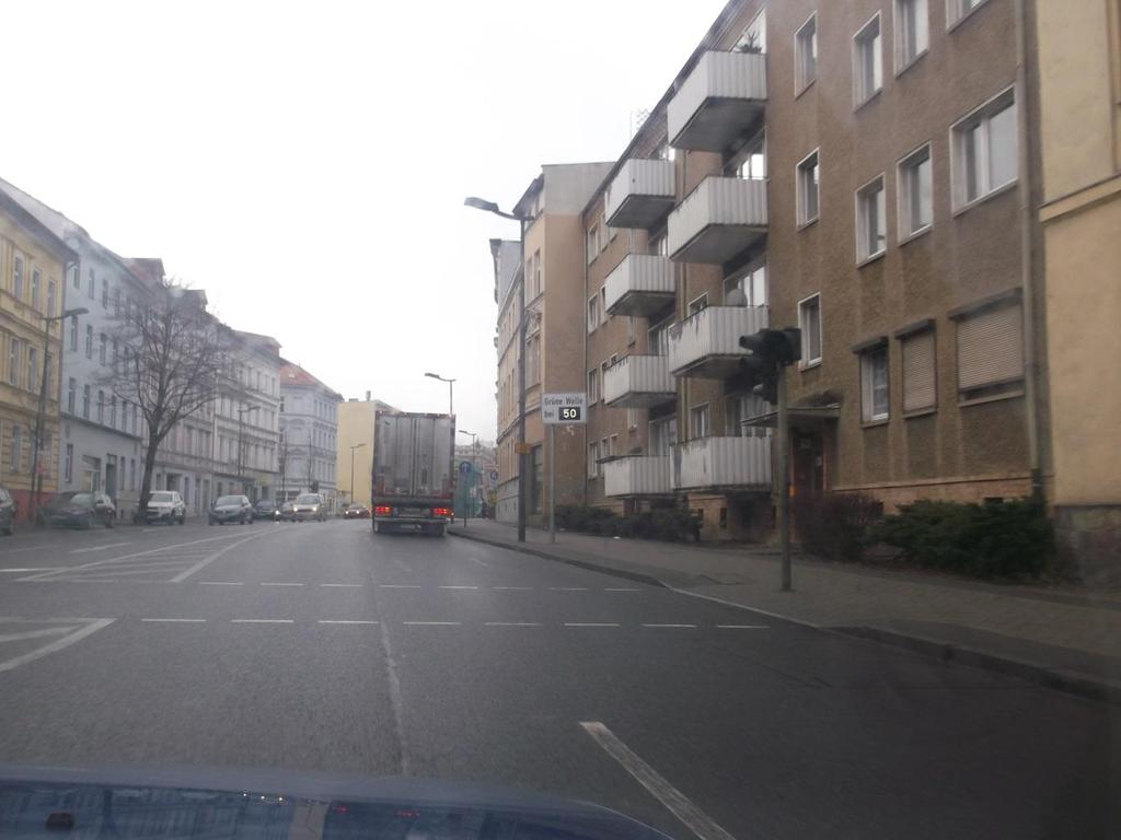 9, Leipziger Straße in Höhe Heilbronner Straße.