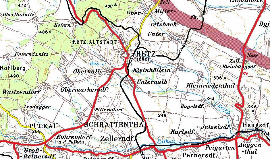 3 Material und Methoden 3.1 Standorte Die Untersuchungen erfolgten im Retzer Land, Weinbaugebiet nordwestliches Weinviertel, an 18 Standorten, in 7 verschiedenen Gemeinden (Abb. 1).