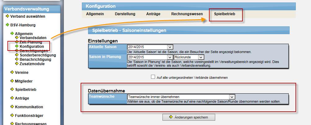 9 Teamwünsche bei Datenübernahme Bei der Datenübernahme soll die Möglichkeit bestehen, dass auch die Wünsche der Teams mit übernommen werden. 9.