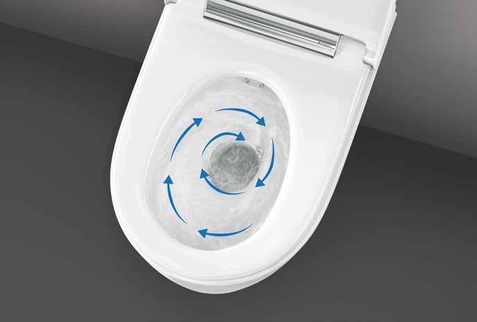 Die Funktionen des Dusch-WCs lassen sich auch bequem mit der Geberit AquaClean App steuern.