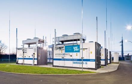 Projekt WindGas Falkenhagen Eckdaten Elektrische Leistung: 2 MW el Wasserstofferzeugung: 360 m³/h Technologie: Alkalische Elektrolyse