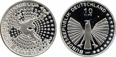 16,- Offizieller Gedenkmünzensatz 2006 Bundesbank 5890 530 10 EURO 2007 J.