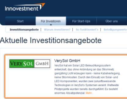Ø Investoren: 168 Ø Beteiligung: 580 Mindestbeteiligung: 250 Aktive