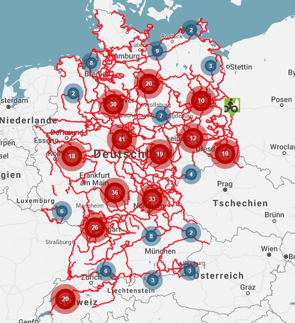 Anliegenbücher aus Radwegekirchen aktuell gibt es 339 offizielle Radwegekirchen (Okt 2014: 232); 20 in der Schweiz (www. radwegekirchen.