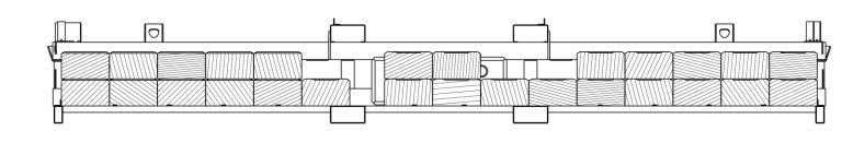Abbildung 5 Bauzaunfußpalette mit 25 Beton- Bauzaunfüßen (beispielhaft) In manchen Situationen ist es erforderlich die Füße aufrecht zu stellen.