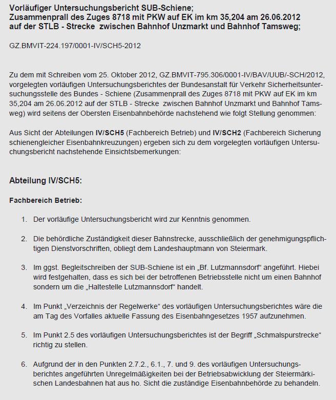 Bundesanstalt für Verkehr Seite 17 / 22 Untersuchungsbericht 10.