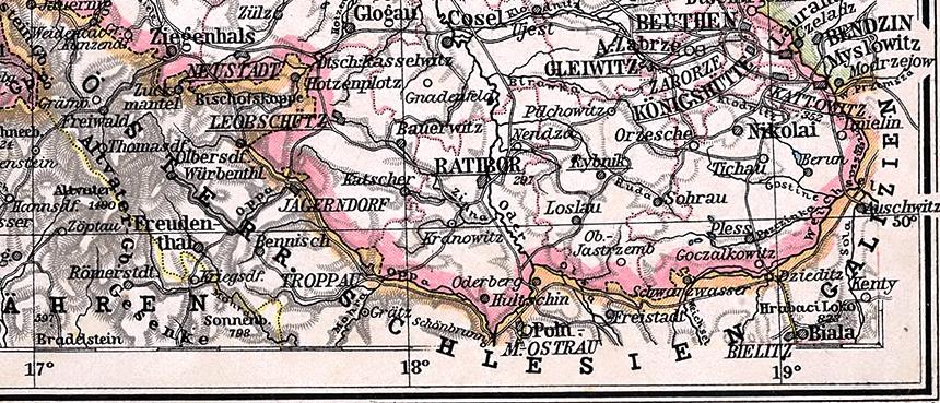 2015-3/63-07, Wikipedia DE: Preußisch Schlesien, Karte 1905,
