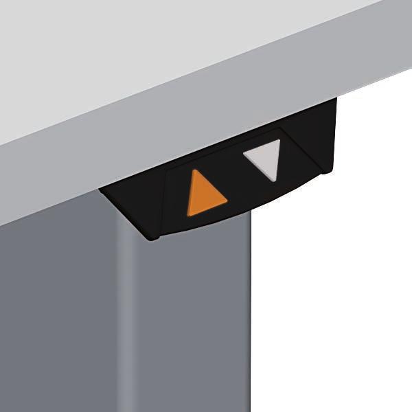 BEDIENUNGSANLEITUNG! Zuerst RESET Vor Inbetriebnahme muss der Tisch resettet werden. Zur Erleichterung der Tischplatten-Montage kann nach Montageschritt (5) resettet werden.