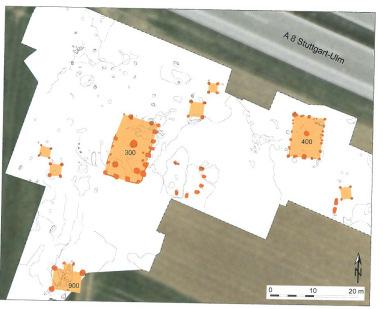 Merklingen-Widderstall, Flur Mittelbuchen, Spätkeltische Siedlung mit