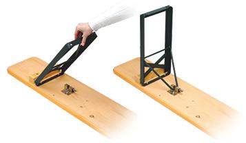 Die Standardlänge der Holzplatten für die Tische und Bänke beträgt 2,20 m (Holzplatten mit 2,00 m Länge werden auf Anfrage gefertigt).