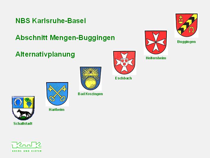 Bürgertrasse: Die Variante der Kommunen und der BI MUT in den Streckenabschnitten 8.3 und 9.