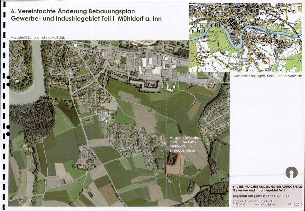 6. Vereinfachte Änderung Bebauungsplan Gewerbe- und Industriegebiet Teil I Mühldorf a. Inn Ausschnitt Luftbild ohne Maßstab 6.