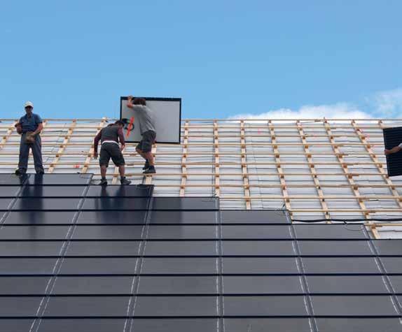 Stabilität Das Arres Indachsystem ersetzt die konventionelle Dacheindeckung und bildet eine geschlossene Dachhaut.
