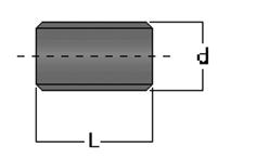 .0.09 Doppelnippel PV-U PV-U Klebfittings Doppelnippel, PV-U nschluss: beiseitiger Klebestutzen für