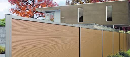 Mit zwei verschiedenen Höhen, zwei verschiedenen Designs und flexiblen Einsatzmöglichkeiten bietet das Sichtschutzsystem aus Twinson einen attraktiven Rundumschutz für Garten- und Terrassenbereiche.