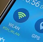 Anmeldung im #SH_WLAN WIFI IM GERÄT WÄHLEN In den Geräteeinstellungen das #SH_WLAN auswählen.