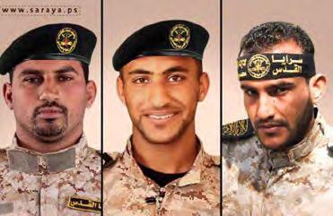 10 Der Beobachtungsposten der PIJ, der angegriffen wurde (Facebook-Seite von Shehab, 27. Mai 2018) Die drei Aktivisten des militärischen Arms der PIJ, die getötet wurden, v.l.n.r.: Abd al-halim al- Nakha, Hussein Samir al-amor und Nassim Marwan al-amor (Website des militärische Arms der PIJ, 27.