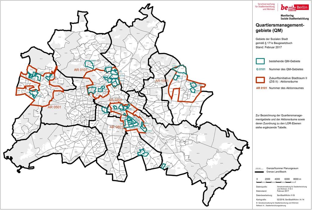 Monitoring Soziale Stadtentwicklung Berlin 2017 I Indizes Karte 17: