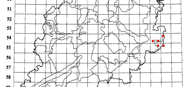 Artensteckbrief zu Cladonia stygia (Fr.) Ruoss in Hessen 3 Cladonia stygia wurde bisher ausschließlich in naturnahen Blockhalden höherer Lagen (650 bis 900 m ü.