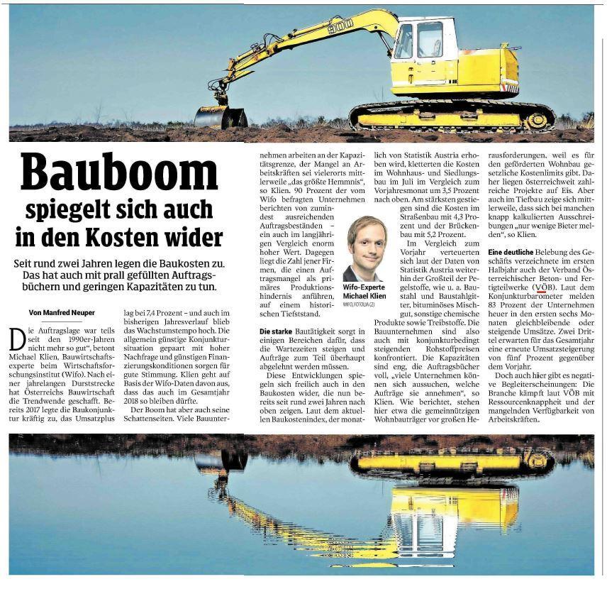 Neue Vorarlberger Tageszeitung Bauboom