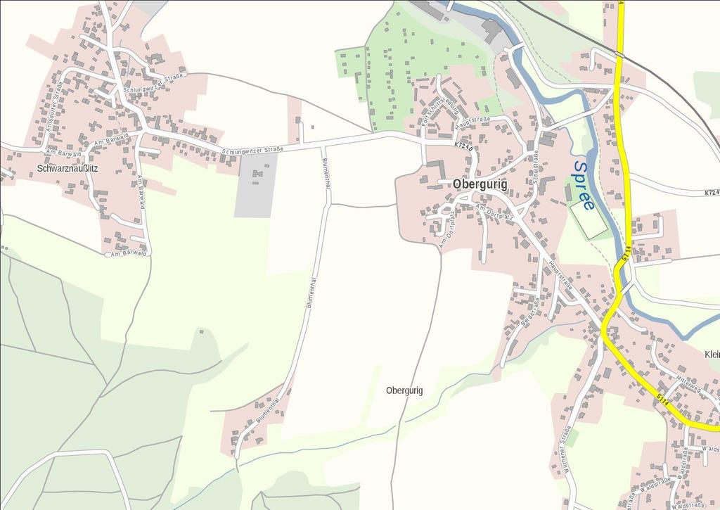 2. Begründung I. Lage Die liegt südlich der Großen Kreisstadt Bautzen im Landkreises Bautzen. Das Plangebiet befindet sich in der Gemarkung Obergurig, südwestlich der Ortschaft Schwarznaußlitz.