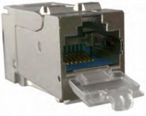 NT & IT CU-Systeme Anschlusstechnik KeyStone Modul RJ45 Cat.6A geschirmt ANSI/TIA Klasse E A KeyStone Modul RJ45 für anwendungsneutrale Kommunikationskabelanlagen nach ISO/IEC 11801 bzw.