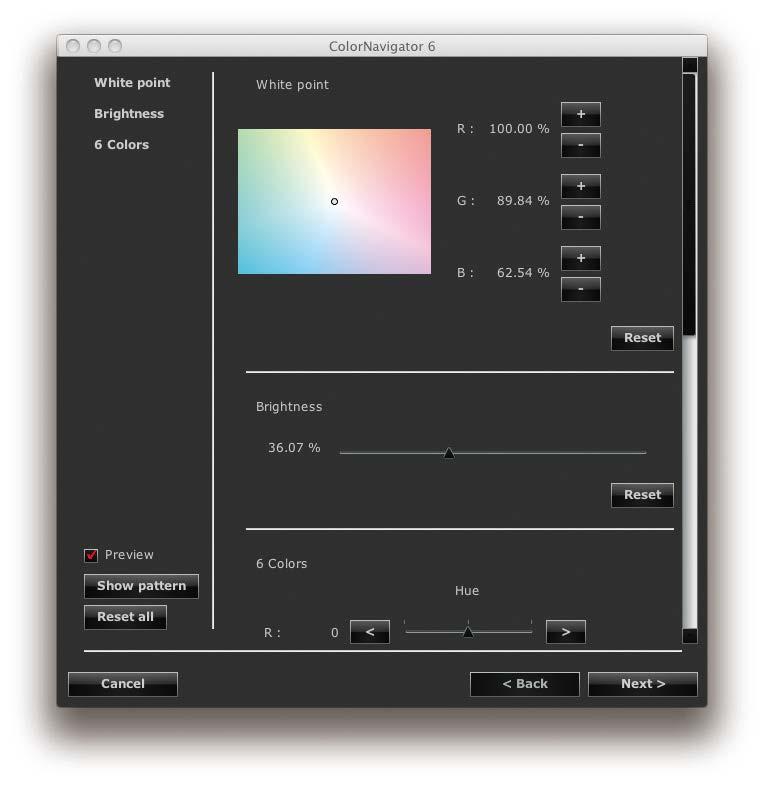 Farbmanagement-Lösung Neben der Kalibrierung sollten Monitorfarben auch manuell zu Steuern sein, z.b. für eine optimale Übereinstimmung zwischen Bildschirmausgabe und Drucker, bzw.