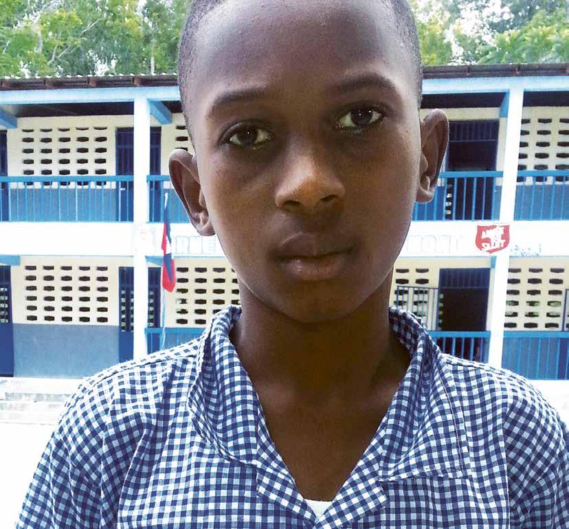 Ich bin glucklich, an der Heilsarmee-Schule zu sein, und danke Ihnen dafur! Erick (9) geht gerne zur Schule. Erick Poulard besucht die 4. Klasse der Schule L Homond in Haiti.