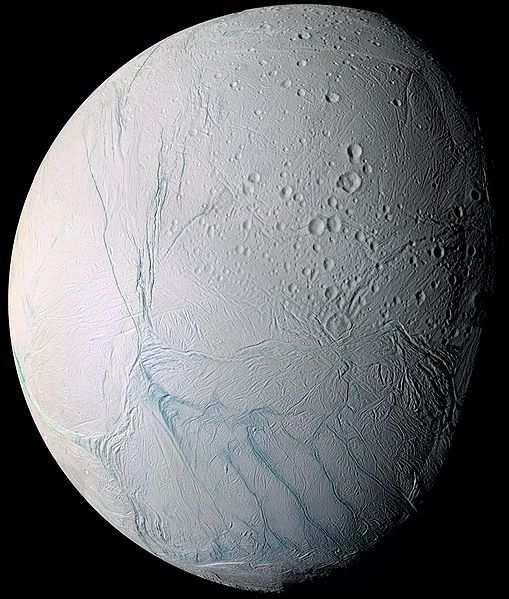 Saturnmond Enceladus c Mars: Versteinertes