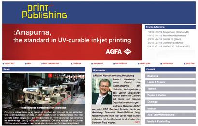 Print & Publishing Österreich Online 2013 Online Anzeigenformate & Preise Banner Format in Pixel b x h 1 Monat 3 Monate 6 Monate 9 Monate 12 Monate 695 x 180 850, 2.423, 4.590, 6.503, 7.