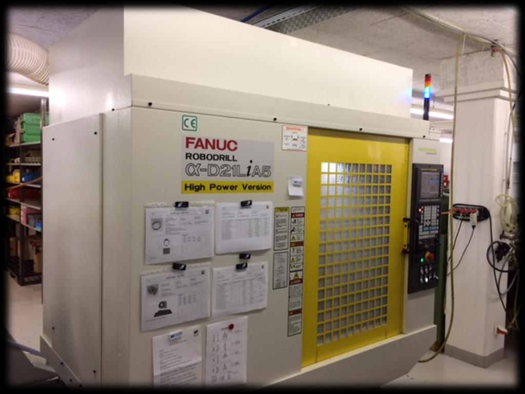 FANUC Robodrill 1 5-A Bearbeitungszentrum Arbeitsbereich X / Y / Z 700x400x330 [mm] Max. Drehzahl 24.