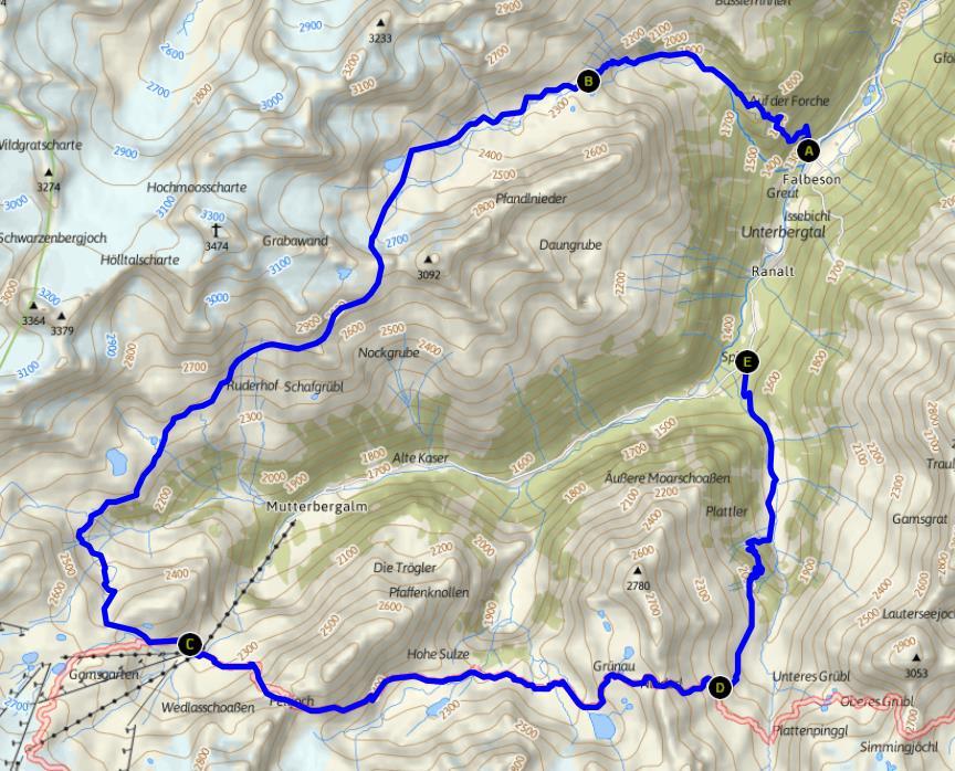 Beschreibung der Bergwandertour Stubaier Höhenweg In diesem Jahr begeben wir uns auf die 2. von 3 Bergtour-Abschnitten des Stubaier Höhenwegs.