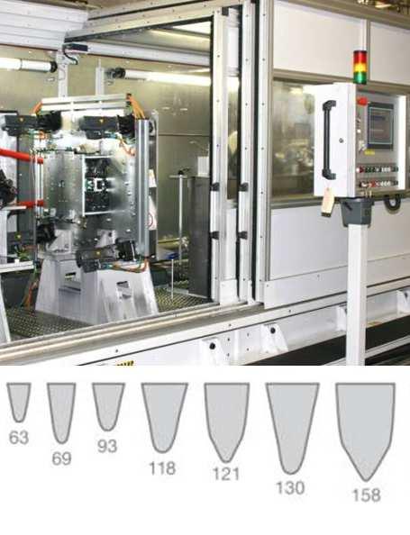 Vee-Wire Hauptmerkmale Modernste CNC-gesteuerte Maschinen zur Fertigung innerhalb engen Toleranzen von +/- 5 µm Lasergestützte Qualitätskontrolle Einsatz des kleinsten weltweit verfügbaren Drahtes