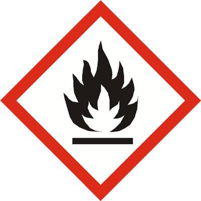 Seite 5 von 5 15. Sicherheitsinformationen gemäß GHS Signalwort: Gefahr Gefahrenpiktogramm: H-Sätze: H225: Flüssigkeit und Dampf leicht entzündbar.