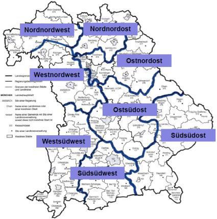 Abschnitt B: Der Bezirk Oberbayern-Nord 1 Gebietsstruktur 1.