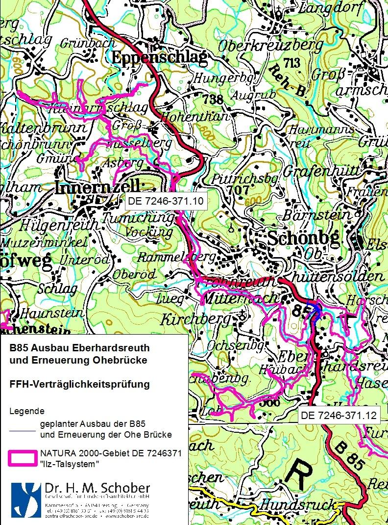 2 Übersicht über das NATURA 2000-Gebiet DE 7246-371 "Ilz-Talsystem" und die für seiner Erhaltungsziele maßgeblichen Bestandteile 2.
