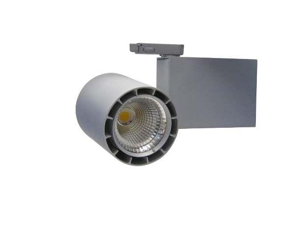 ACANDI LED-Strahler auf 3-Phasen-Universaladapter Material: Aluminiumdruckguss Farbe: weiß, schwarz oder silber 2.700K, 3.000K, 4.
