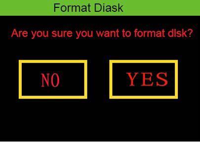 ) Formatierung durchführen Bitte beachten Sie; eine Formatierung führt zum Verlust