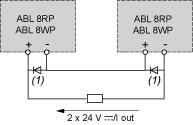 Anschlüsse und Schema Getaktete Schaltnetzteile Serielle oder Parallelschaltung Reihenschaltung (1) 2 Schottky-Dioden Imin =